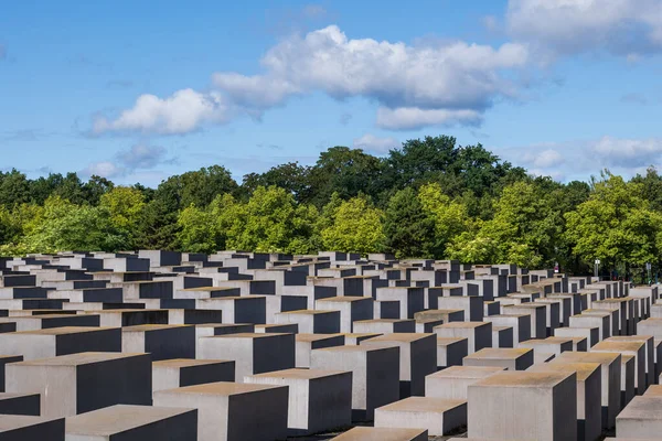 Berlin Németország 2021 Augusztus Emlékmű Meggyilkolt Európai Zsidóknak Vagy Holokauszt — Stock Fotó