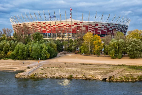 Warszawa Polen Oktober 2021 Nationalstadion Polska Stadion Narodowy Pge Narodowy — Stockfoto