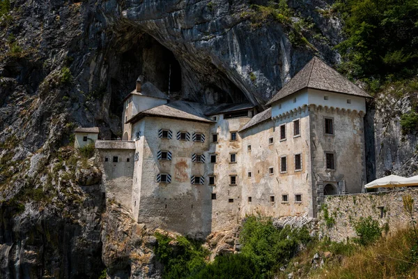Predjama Castle Slovenia Medieval Cave Castle Cliff Network Secret Tunnels — Zdjęcie stockowe