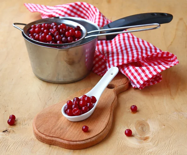 Cranberry is a winter source of vitamins — Stock Photo, Image