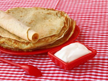 krep ve ekşi krema shrovetide Tarih yığını