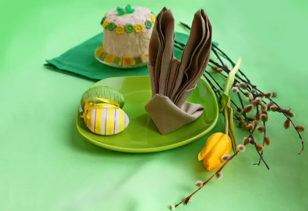 Holiday serving of Easter table — Stock Photo, Image