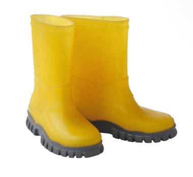 izole iki sarı gumboots