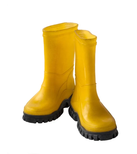 Yellow gumboots — Stock Photo, Image