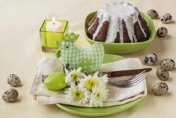 Easter table setting — Stock Photo, Image