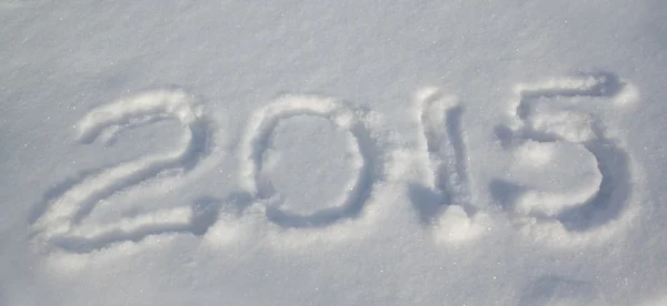 2015 на снігу — стокове фото
