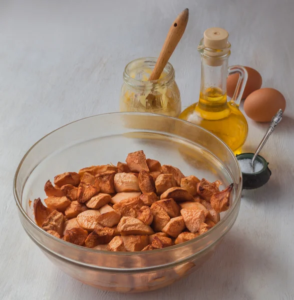 Baked apple dessert — Stock Photo, Image