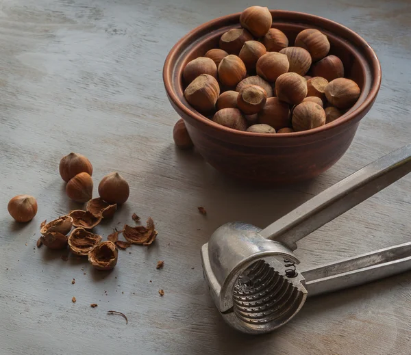 Utensile da schiaccianoci e nocciole — Foto Stock