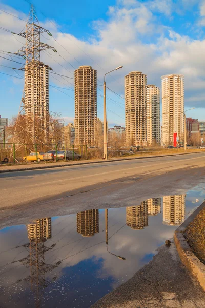Cityscape in Kiev in spring — Stock Image Cityscape in Kiev in spring Stock Photo