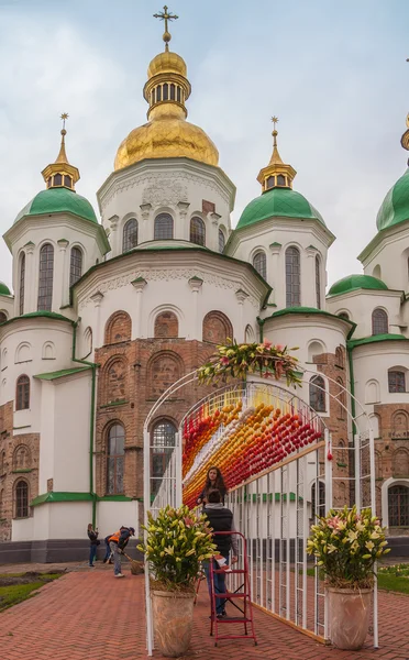 Ukrán fesztiválon, a húsvéti tojás — Stock Fotó