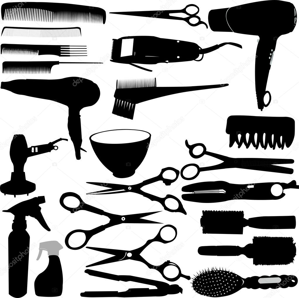 Hairdressing related symbols