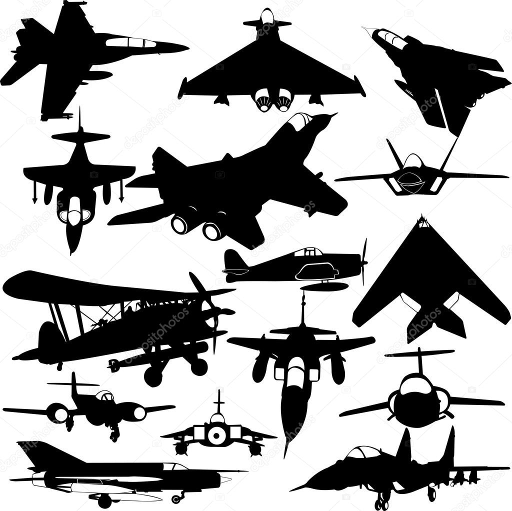 Military airplanes collection