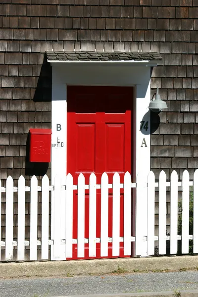 Puerta roja — Foto de Stock