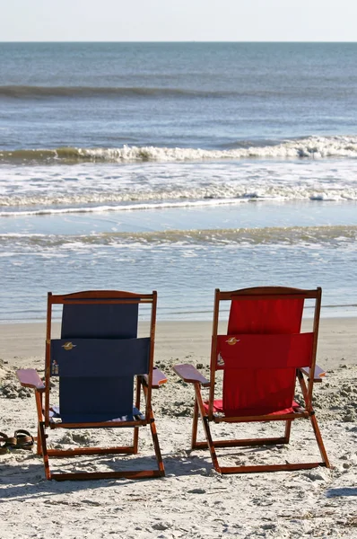 Two Beach Chairs — Stock Photo, Image