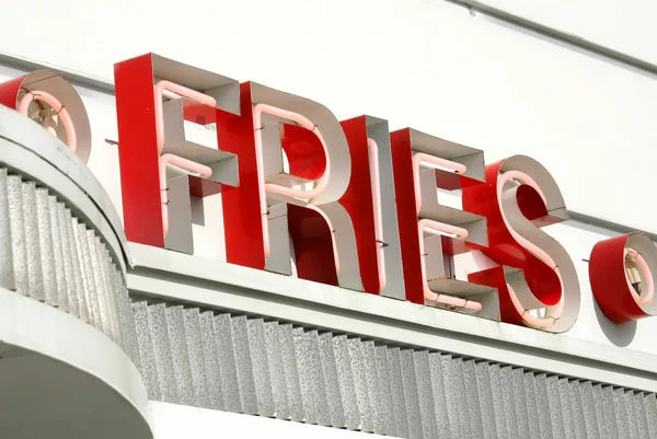 Fries Sign — Stock Photo, Image