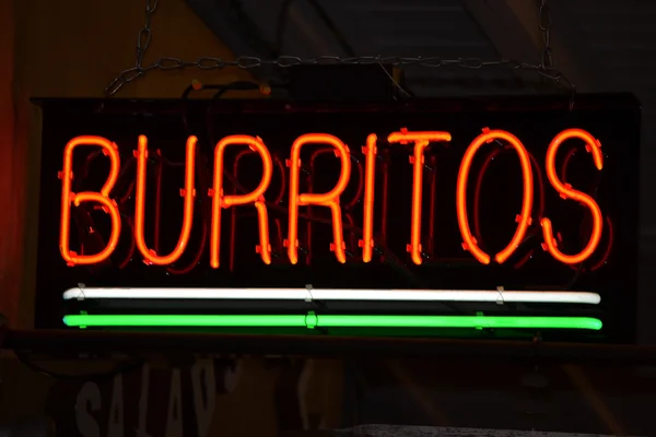 Burritos tecken — Stockfoto