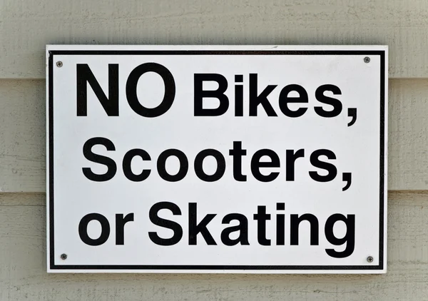 No Bikes sign — Stock Photo, Image