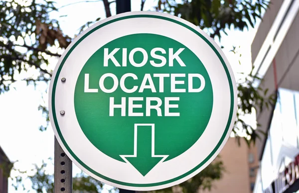 Kioskschild — Stockfoto