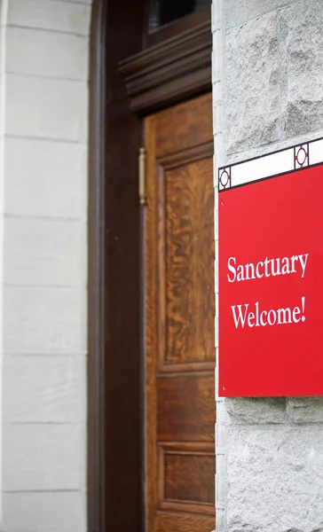 Sanctuary Sign 2 — Stock Photo, Image