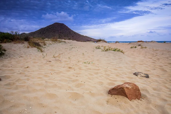 Genoveses pláž a moře-Španělsko-Almeria-Cabo de Gata přírodní park — Stock fotografie