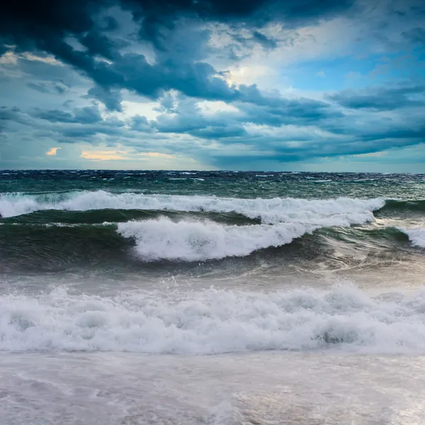 Uitzicht op Storm Seascape — Stockfoto