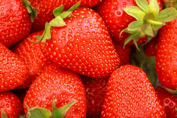 Fresh Strawberries Full Frame Background — Stock Photo, Image