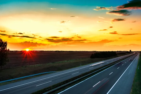 Autostrada del tramonto — Foto Stock