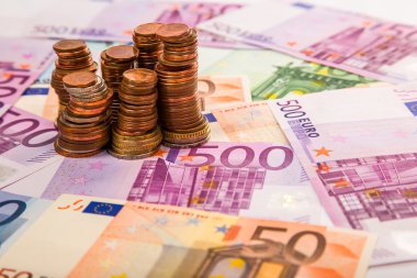 para euro sikke ve banknot