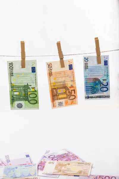 Euro money laundering — Stock Photo, Image