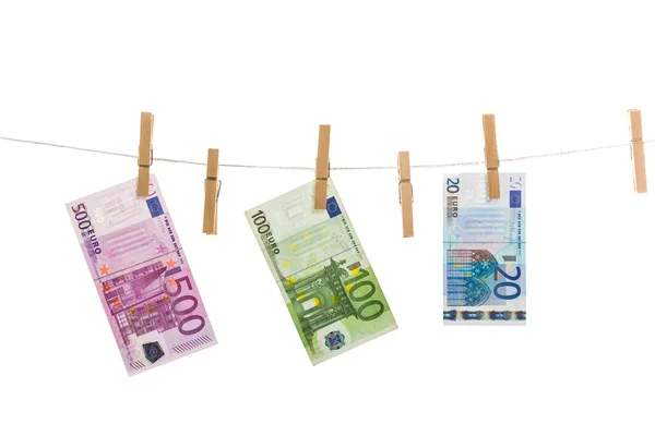 Euro money laundering — Stock Photo, Image