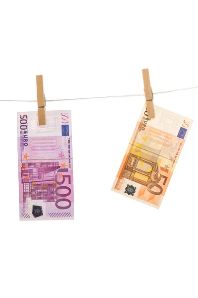 Euro money laundering — Stock Photo, Image