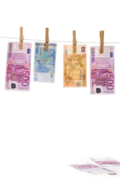 Euro money laundering — Stock Photo, Image