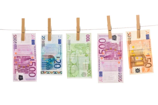 Euro money laundering — Stock Photo, Image