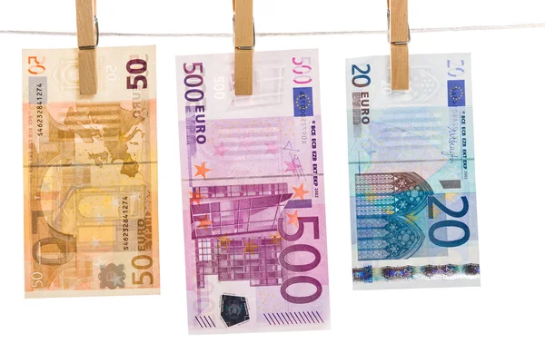 Euro money laundering — Stock Photo, Image