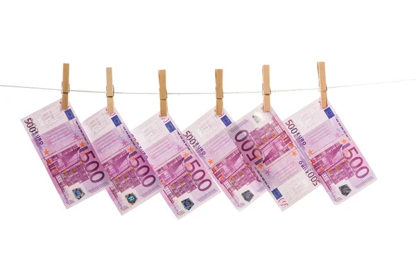 Euro-pénzmosás — Stock Fotó