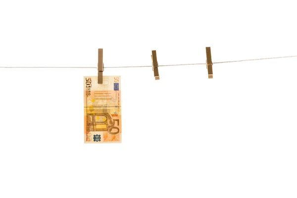 Euro het witwassen van geld — Stockfoto