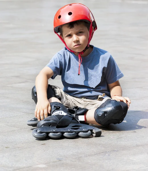 아이 rollerbladin — 스톡 사진