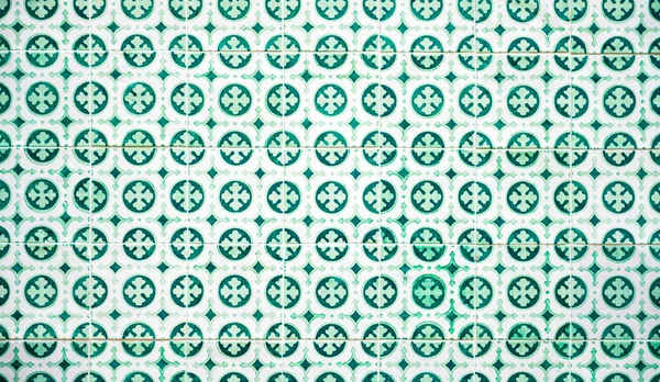 Azulejo Вид Португальської Іспанської Фарби Олово Глазурованої Керамічної Плитки Знайдений Стокове Зображення