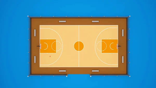 Terrain Basket Rue Concept Équipe Sportive Illustration — Photo