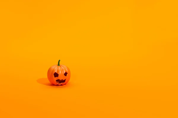 Vykreslení Halloween Dýně Velkým Kopírovacím Prostorem — Stock fotografie