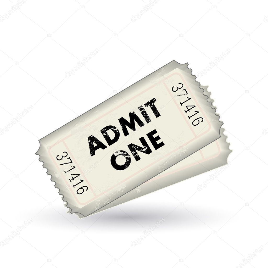 Gray Admit One Tickets