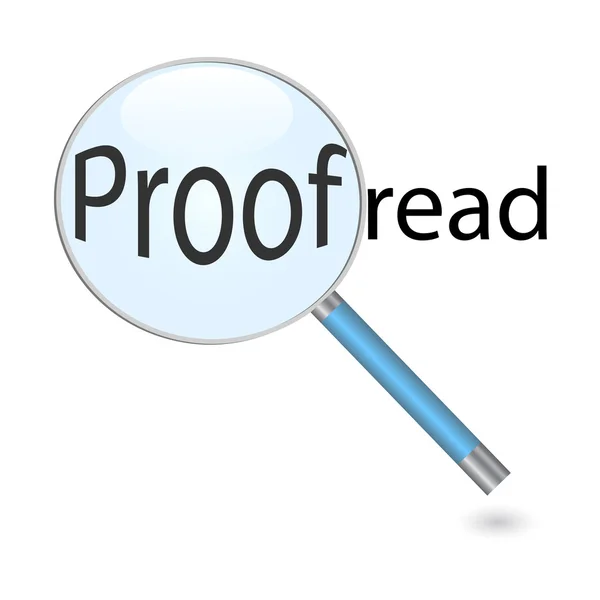 Proofread - Stok Vektor