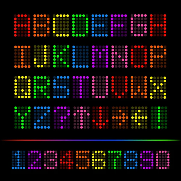 Colorful Digital Font Illustration — Zdjęcie stockowe