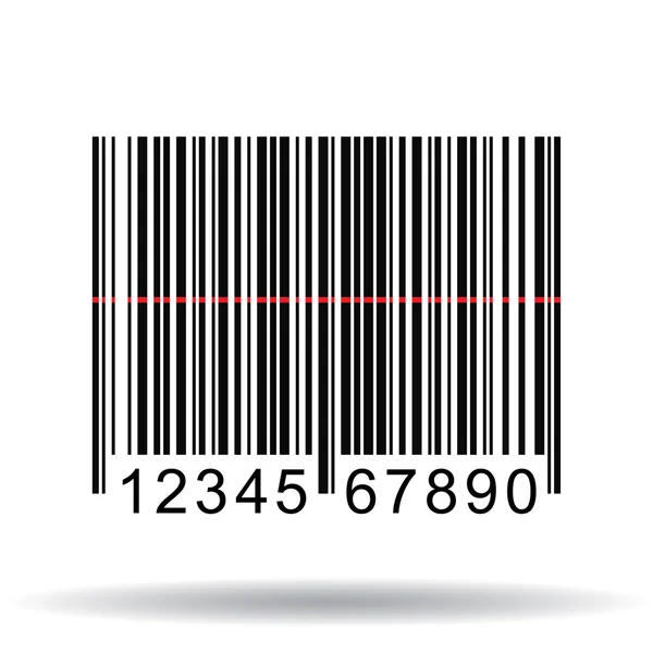 Barcode, Vektorabbildung — Stockvektor