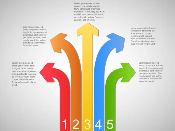 Infografiki strzałka banery, ilustracji wektorowych — Wektor stockowy