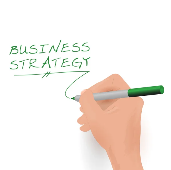 Estrategia empresarial, ilustración vectorial — Vector de stock