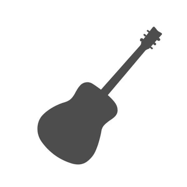 Guitar Vector Silhouette — Stock Vector