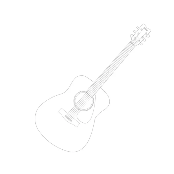 Gitarrenvektorgrafik — Stockvektor