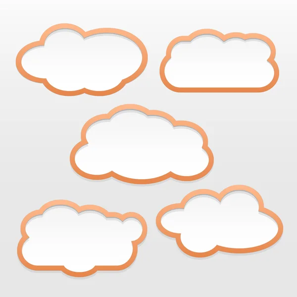 Illustration von Wolkendesigns — Stockvektor
