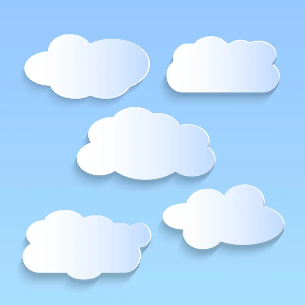 Clouds Illustration — Stock Vector